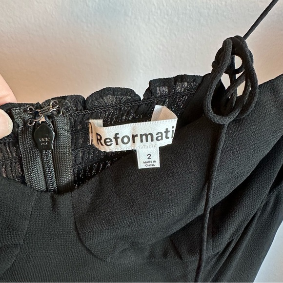 Reformation Juliette Dress Black size 2 - Picture 3 of 7